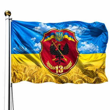 Прапор 13 Окремий Мотопіхотний Батальйон &laquo;Чернігів-1&raquo; V-100 фото