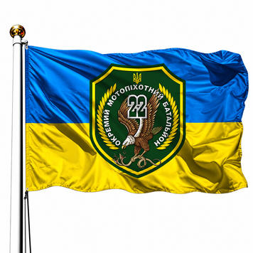 Прапор 22 Окремий Мотопіхотний Батальйон &laquo;Харків&raquo; V-131 фото