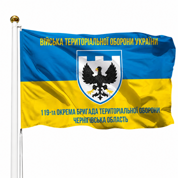 Прапор 119 Окрема Бригада Територіальної Оборони Чернігівська Область V-028-1 фото