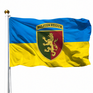 Прапор 24 Окрема Механізована Бригада імені Короля Данила V-037 фото