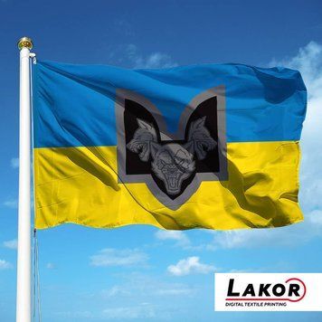 Прапор Окремий Батальйон &laquo;Вовки Да Вінчі&raquo; (V-283-2) V-283-2 фото