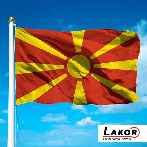 Прапор Республіки Північна Македонія S-Eur-033 фото